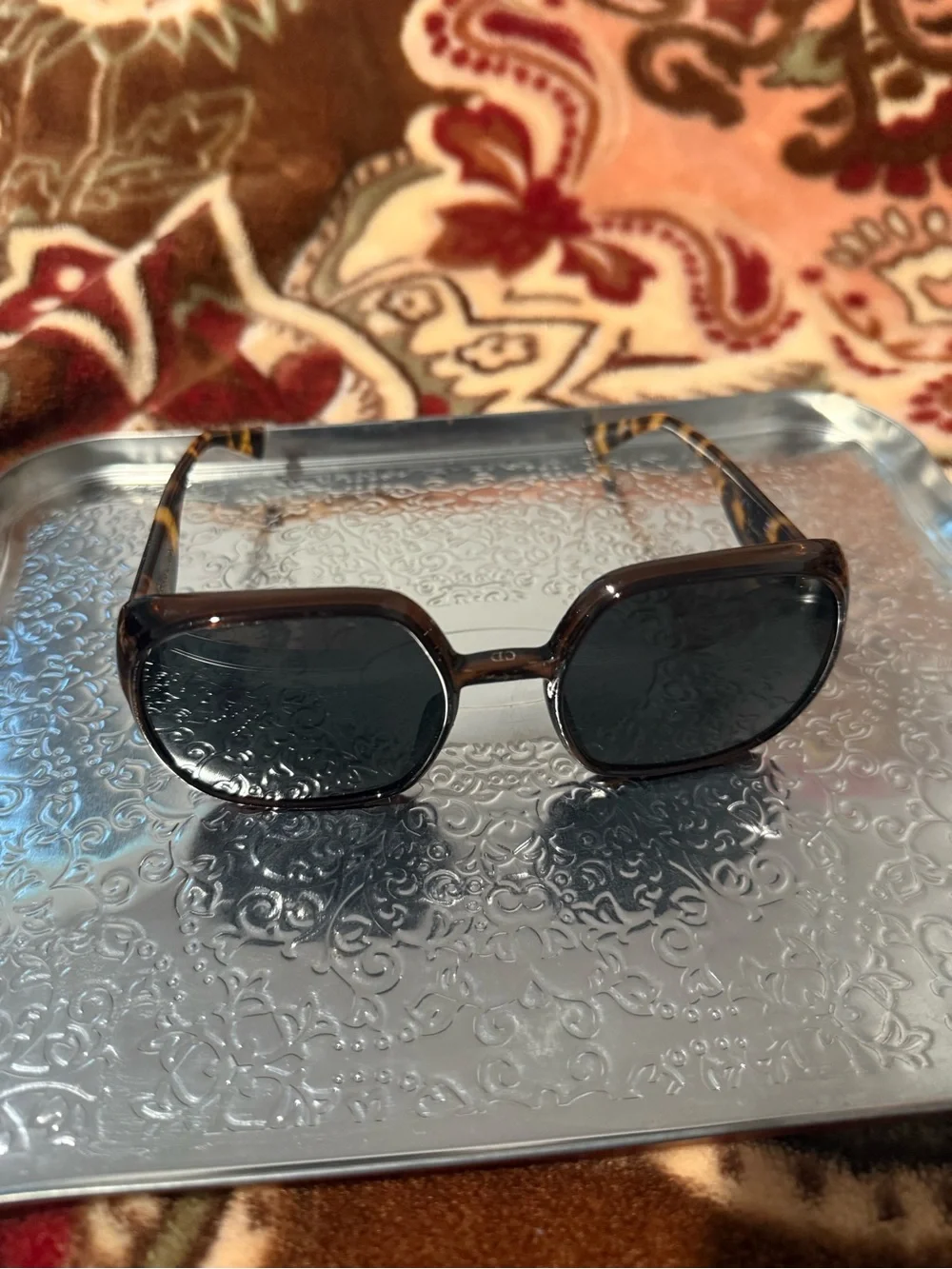 Dior Women's Tortoiseshell Sunglasses with Dark Lenses